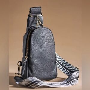 Anthropologie Liberty Urban Oroginals Black Crossbody Sling Bag